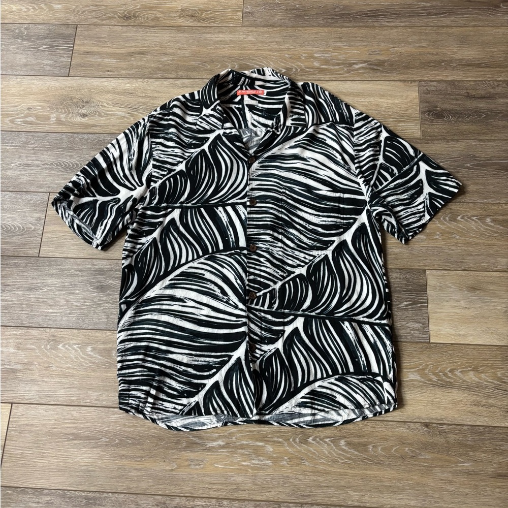 Jams World x Target Zeleef Shirt Sz L Hawaiian Tropical Vacation Resort Cruise